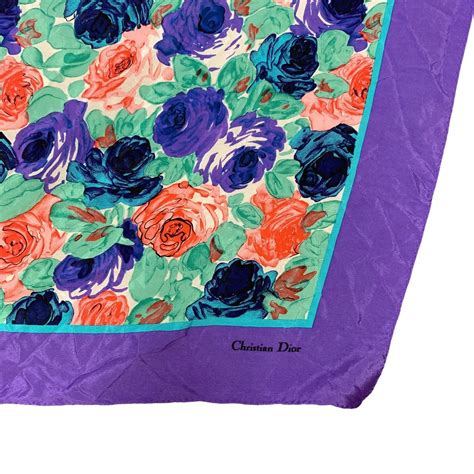 Christian Dior Echarpes Silk Scarf .